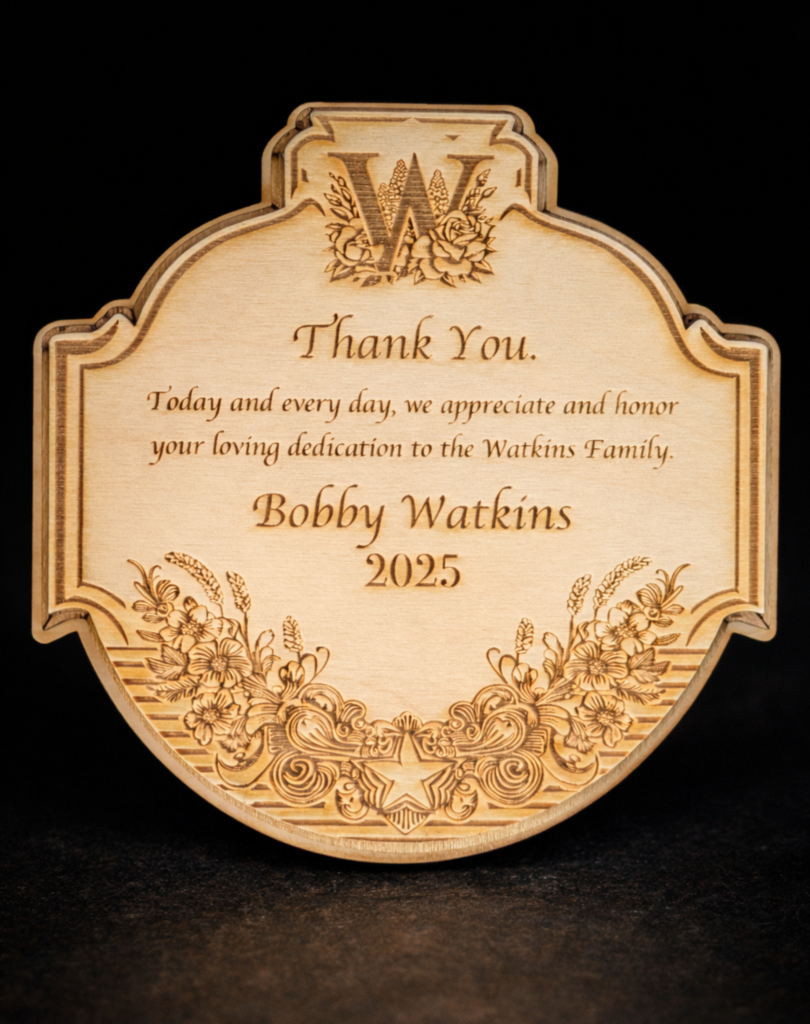 Custom Appreciation Plaque – Personalized Wall Art